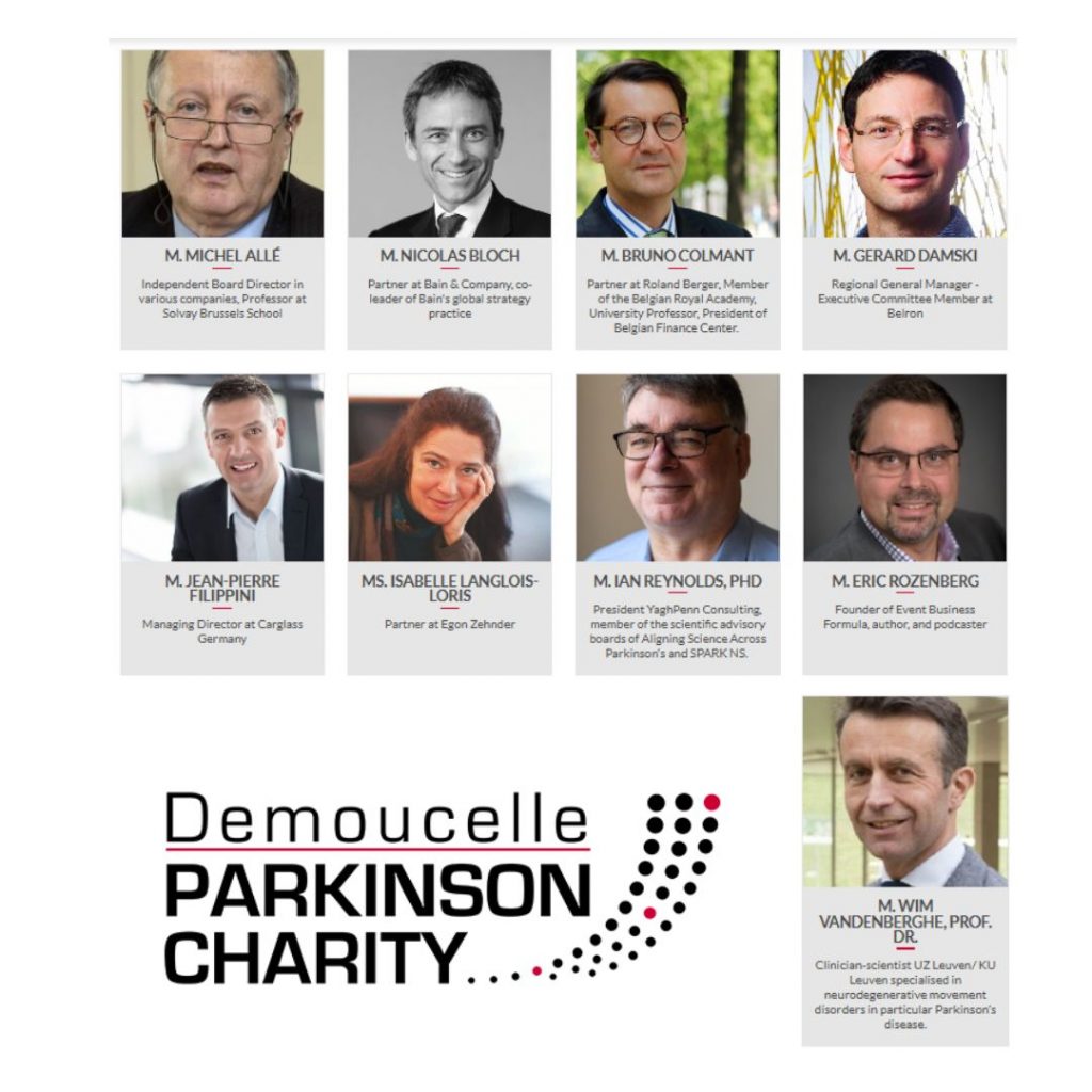 Demoucelle Parkinson Charity board 2024